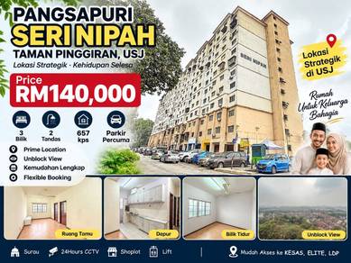 Apartment For Sale in Pangsapuri Seri Nipah (Pinggiran USJ)