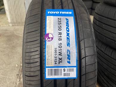 Tayar baru 235 50 18 Toyo proxes cr1 offer tyre