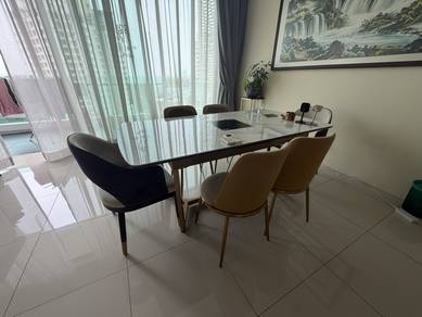 Dining Table with induction cooker