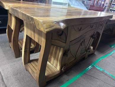 handcrafted wooden sideboard