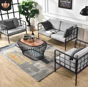 3 SOFA GREY with 1 table pejabat office NSY