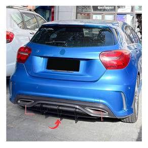 W176 Amg Rear Bumper Diffuser Splitter Bodykit