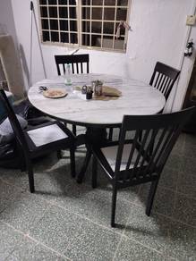 Marble table and chairs