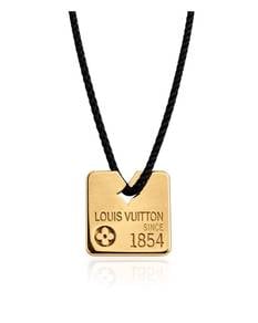 LOUIS VUITTON DOG TAG PENDANT Necklace EC00136RGC