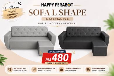Sofa L Shape PVC 🔥
