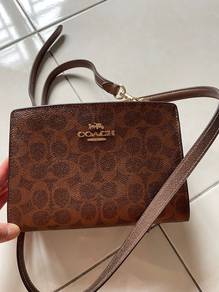 Coach Signature C Monogram Wallet Brown