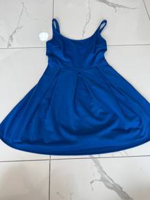 Blue Short Dress for Dinner Wear