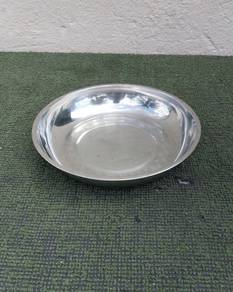 YE01BM Pinggan Keluri 27cm Stainless Steel Plate