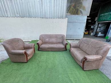 YE50A Kerusi 1 + 2 + 3 Seater Sofa PU Rosy Brown