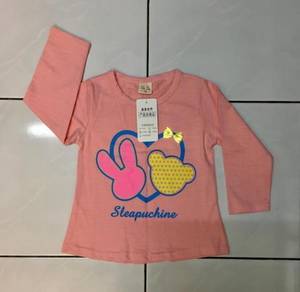 Baby girl pink long sleeve top ~ FREE SHIPPING