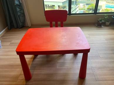 Mammut Children Table & Chair Set (Red)