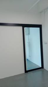 Pintu Sliding Gantung Dapur (Aluminium&Kace)
