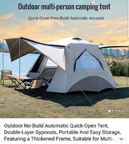 Tent besar baru dalam kotak.