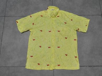 KEMEJA IKAN EMAS KUNING AIR saiz XL