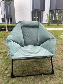 Green Folding Lazy Sofa Accent Chair