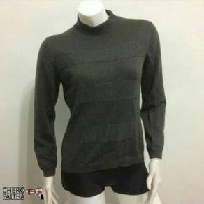 Double large long neck turtle neck sweatshirt baju