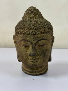 Vintage-style Buddha Head Statue for Home Decor
