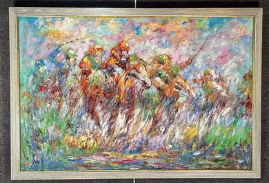 Framed Oil Painting - Final Sprint