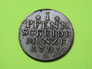 Preussen 1 Pfennig 1791A [Kod : A3752]