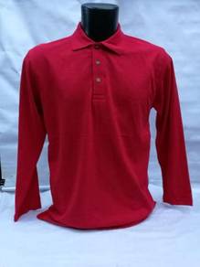 Pelbagai Tshirt Kolar Polo Plain Long Sleeve HC09