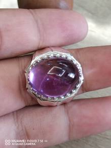 Cincin perak permata kecubung 111