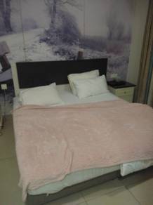 Queen bed and mattress 