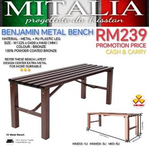 Bench Chair Besi Berkualiti | Kerusi Bangku Besi
