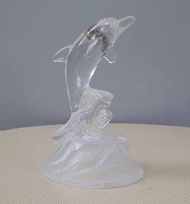 Crystal D'Arques dolphin figurine