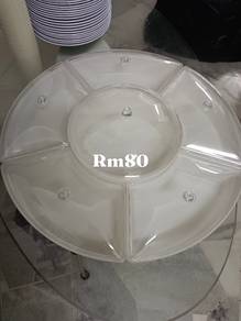 Set buffet,Pinggan melamine,Rak sudu garpu,gelas 