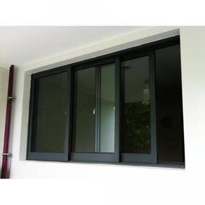 Tingkap Sliding bilik Office - (Aluminium&Kaca)