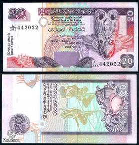 Sri lanka 20 rupees unc