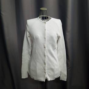 Ralph Lauren White Button Down Knitwear