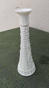 YD67BE Pasu Antik Height 9" Milk Glass Bud Vase