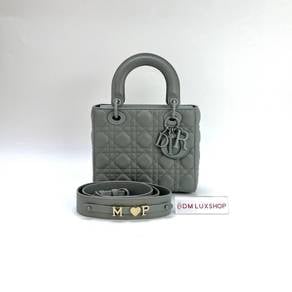 Preloved Dior Lady Dior Matte Gray Small