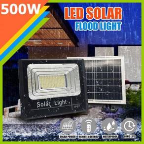 LAMP 500W LED SOLAR LiGHT FLOODLIGHT LAMPU MURAH