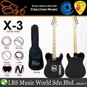 Evo X-3 Traditional Telecaster Electric Guitar Ros