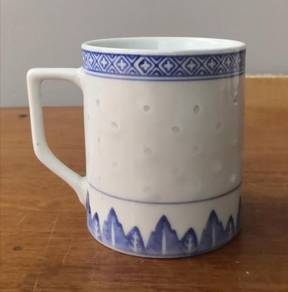Cawan vintage oriental rice grain mug cup