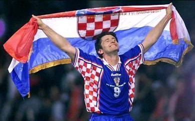 VINTAGE RARE JERSEY CROATIA 98 Era Davor Suker