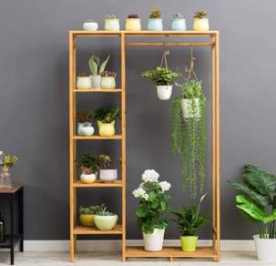 Plant Flower Stand Hanging Pot Racks Rak Bunga