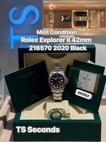 Rolex Explorer II 42mm Black 2020 216570