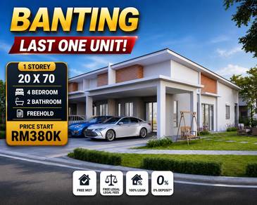 1-storey Terraced House For Sale in Banting,SGR