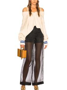 Maison Margiela Off-Shoulder Knit Sweater