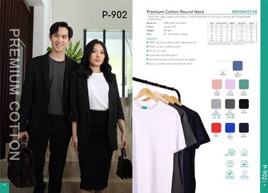 100% Premium Cotton Round Neck T Shirt 190gsm