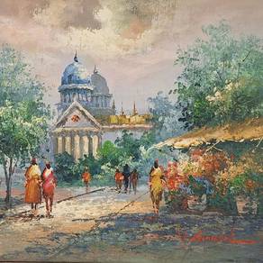PROMO Framed Oil Painting Twilight Sanctuary