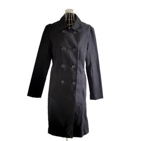 Moncler Skinny Effect Double Breasted Trench Coat
