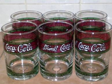 Cawan coca cola coke glass cup 6
