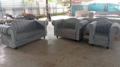 Sofa chesterfield jahit TANGAN
