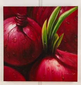 Red Onion – Original Oil Painting