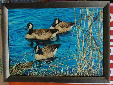 Oil Painting of Ducks