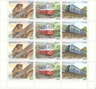 Mint Setenant Sheet 100 Years Penang Hill 2024